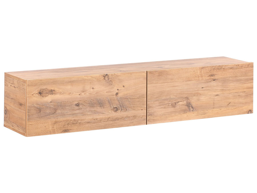 Wall Mounted TV Stand GLADSTONE Brown