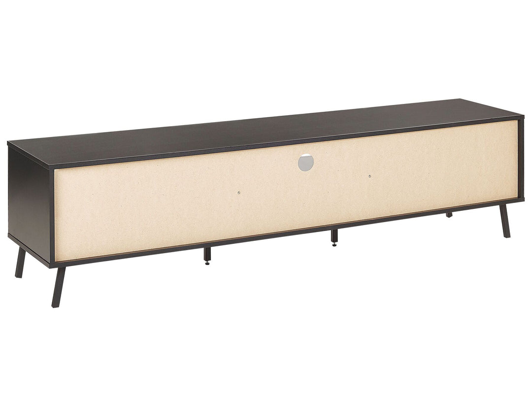 TV Stand Concrete Effect with Black Eilisha
