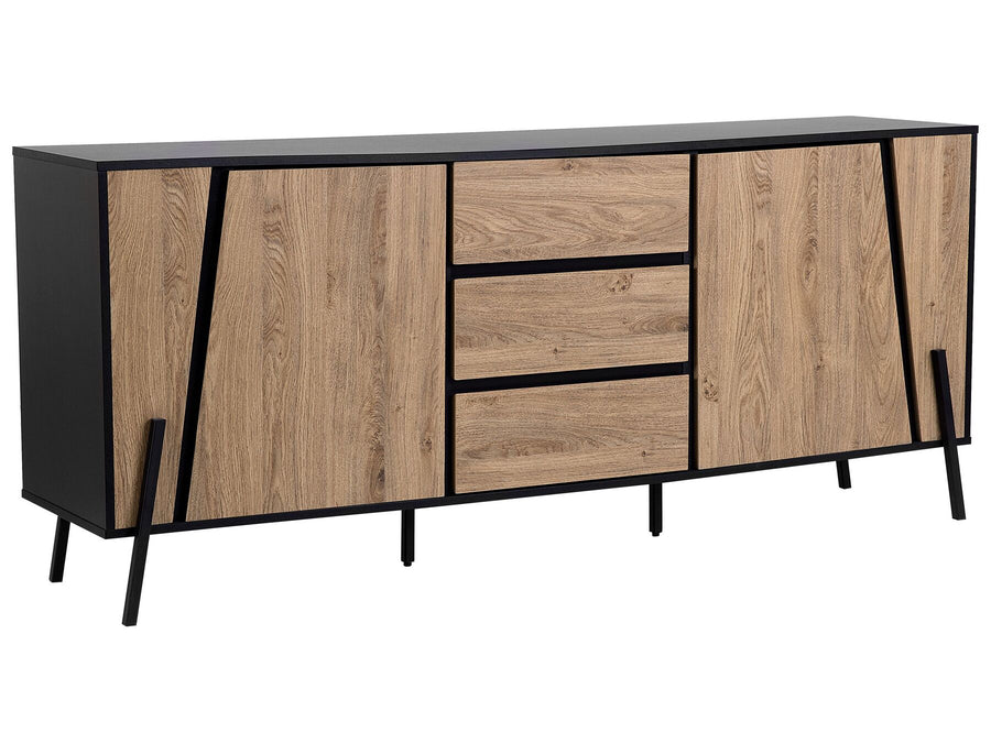 2 Door Sideboard Brown/ Black BLACKPOOL 