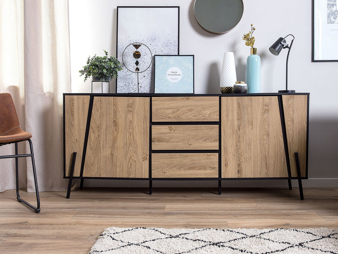 2 Door Sideboard Brown/ Black Eilisha