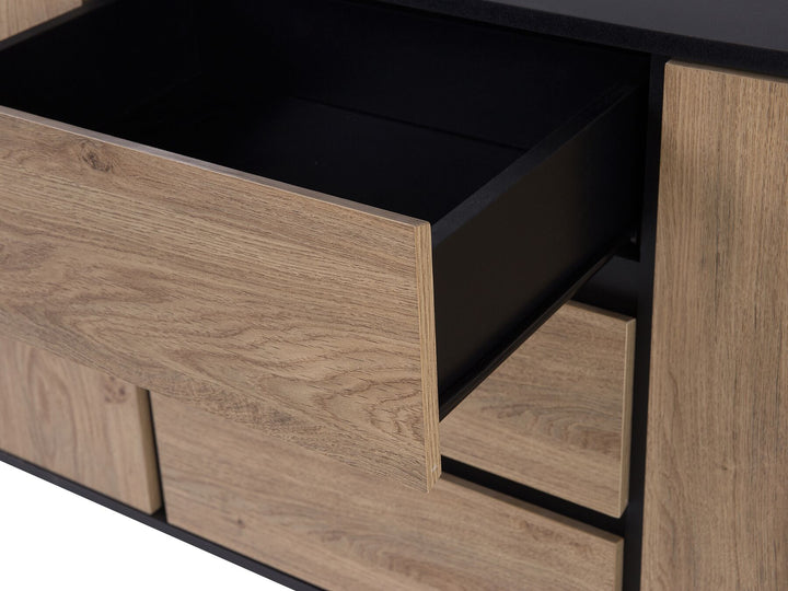 2 Door Sideboard Brown/ Black Eilisha