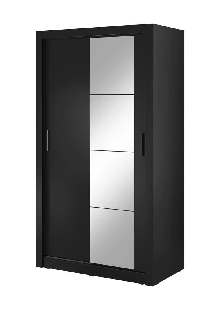 Arti 6 - 2 Sliding Door Wardrobe 120cm Black Matt