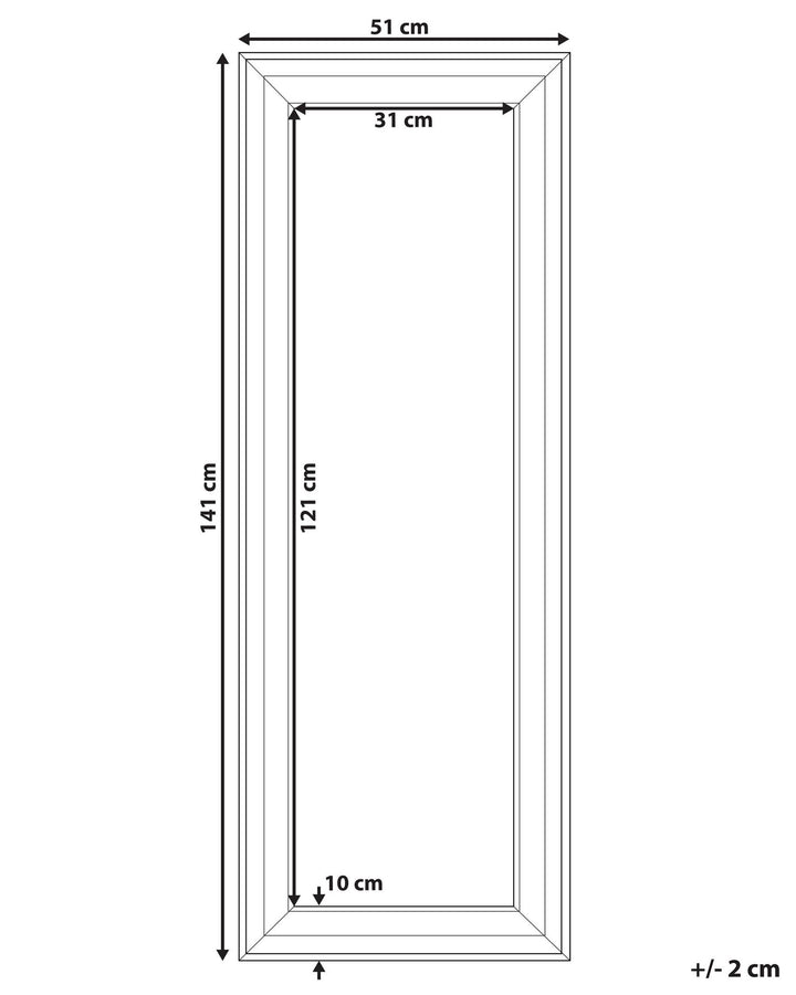 Lunel Wall Mirror Black