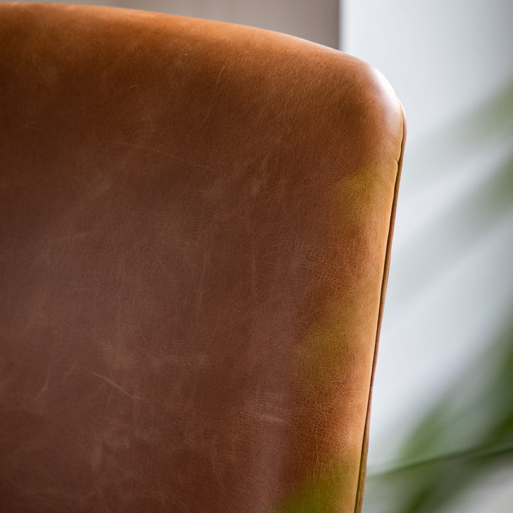 Evie Armchair Brown Leather