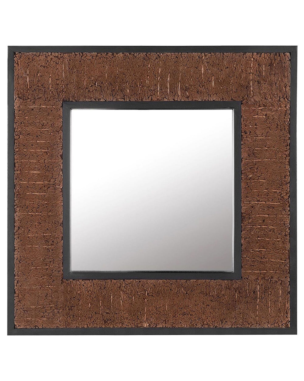 Boise Wall Mirror Wood Dark Brown