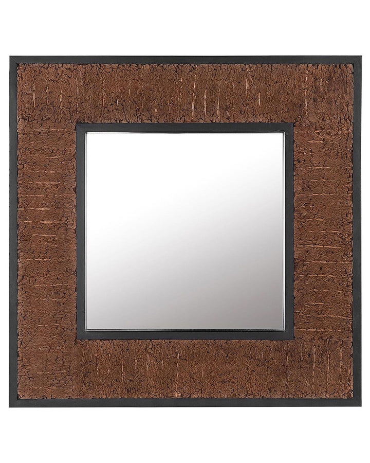 Boise Wall Mirror Wood Dark Brown