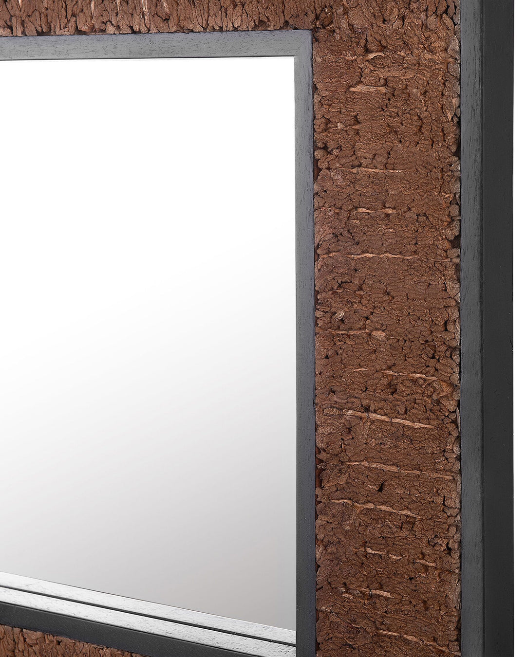 Boise Wall Mirror Wood Dark Brown