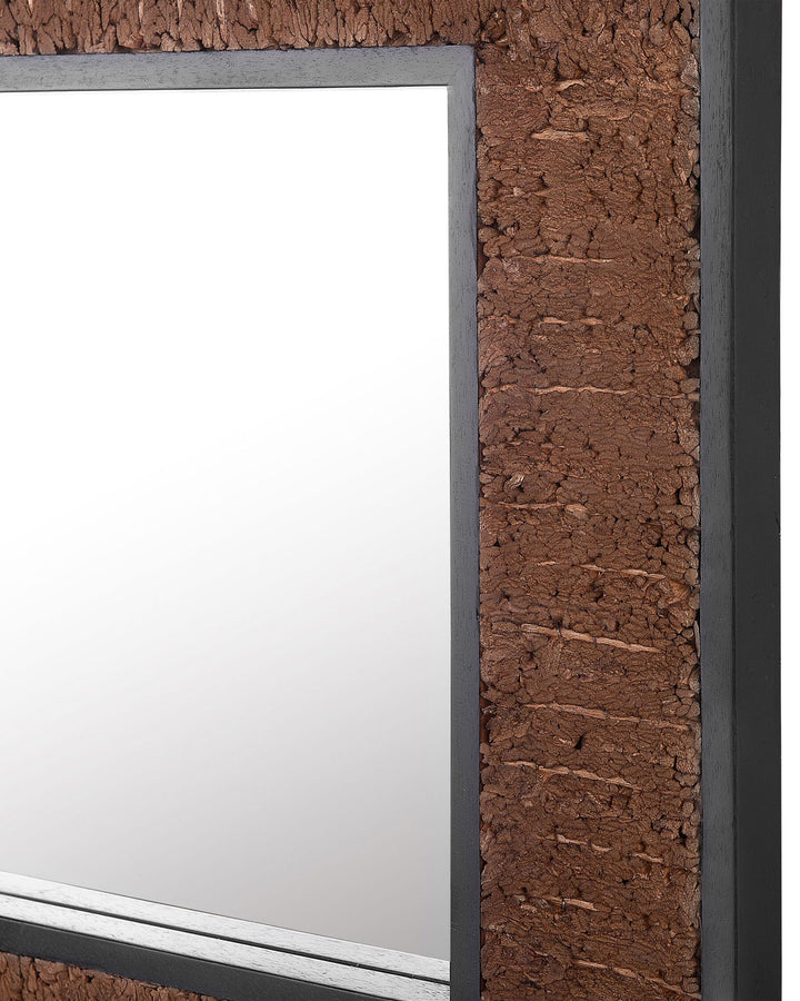 Boise Wall Mirror Wood Dark Brown