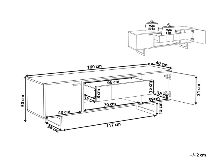 TV Stand Brown Bevus