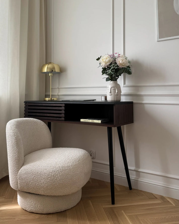 Aylo Swivel Armchair Boucle Off-White