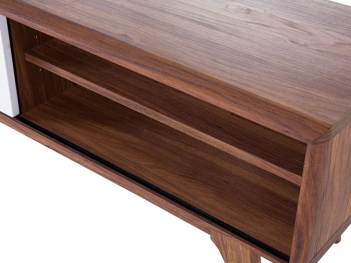 TV Stand Brown/ White Aronoff