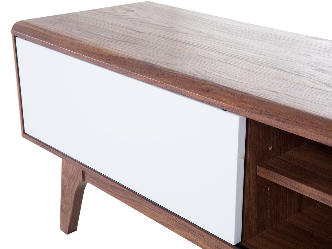 TV Stand Brown/ White Aronoff