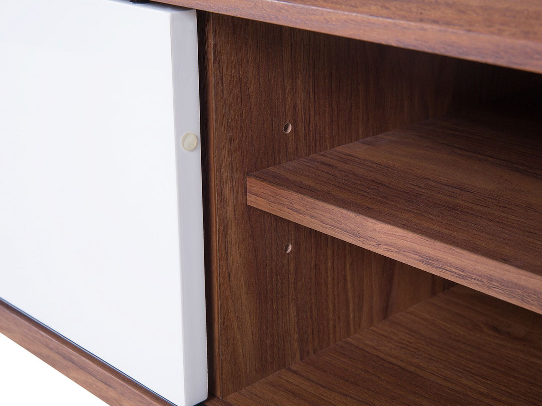 TV Stand Brown/ White Aronoff
