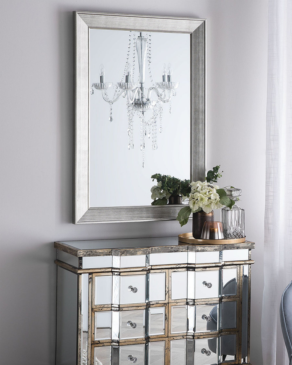 Bubry Wall Mirror Silver