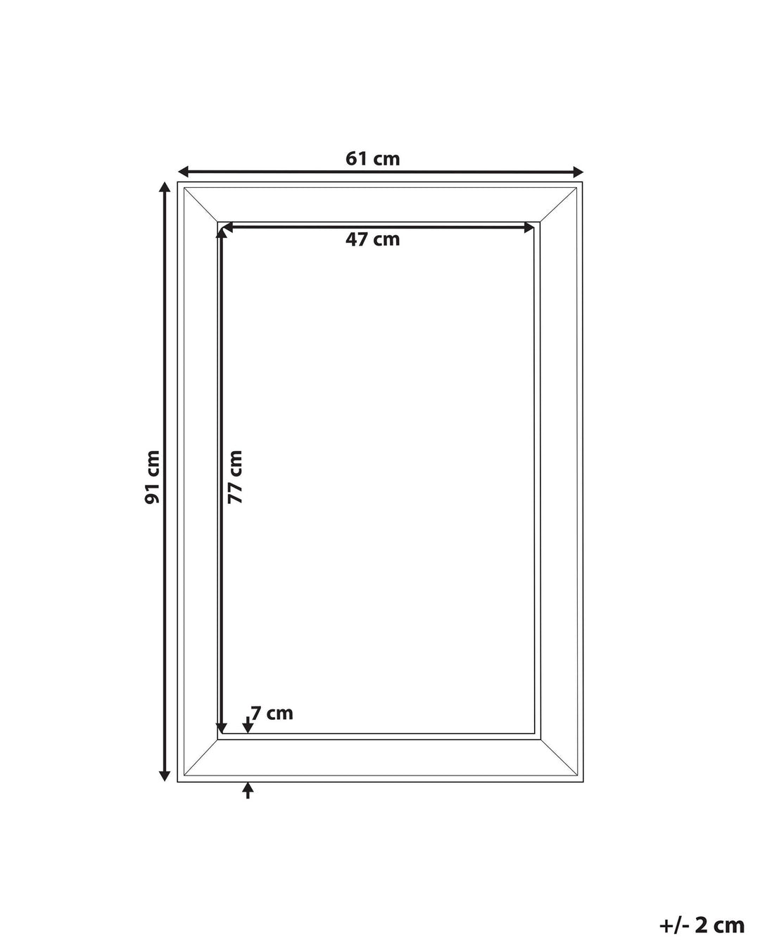 Bubry Wall Mirror Silver