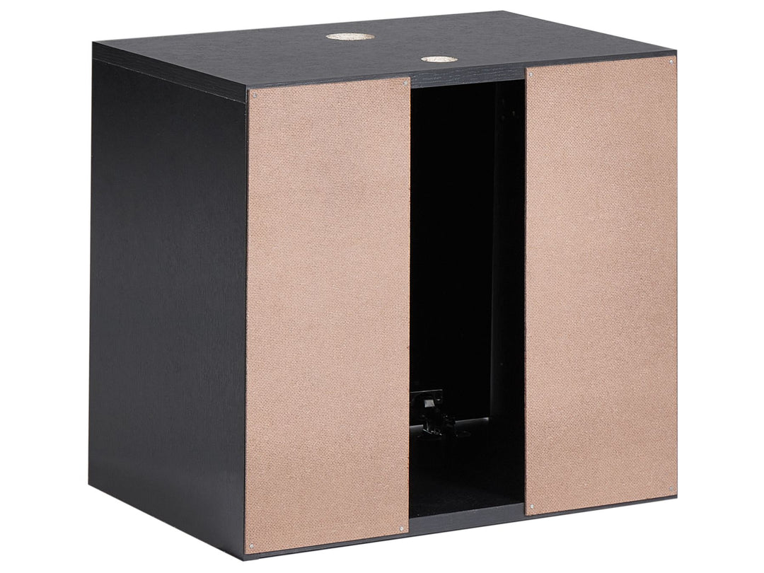 Wall Mounted Washbasin Cabinet 45 cm Black Suzano