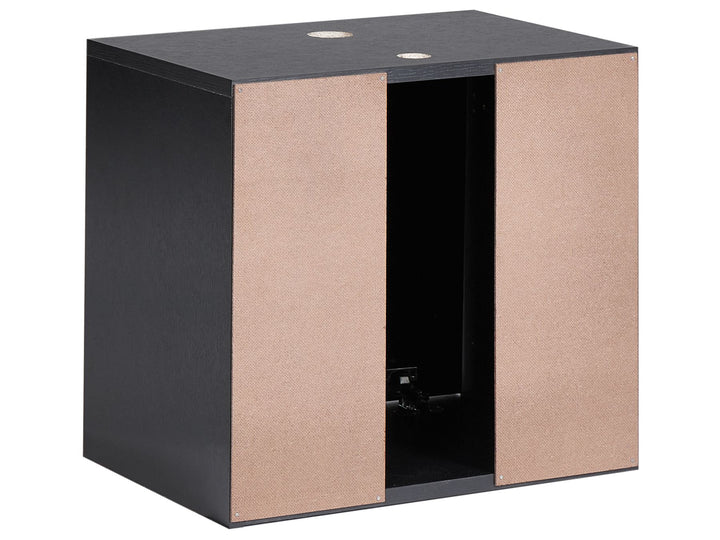 Wall Mounted Washbasin Cabinet 45 cm Black Suzano