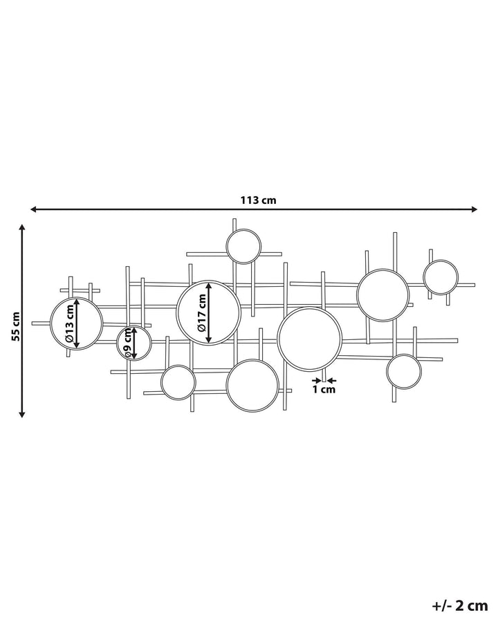Ibos Wall Mirror Metal Black
