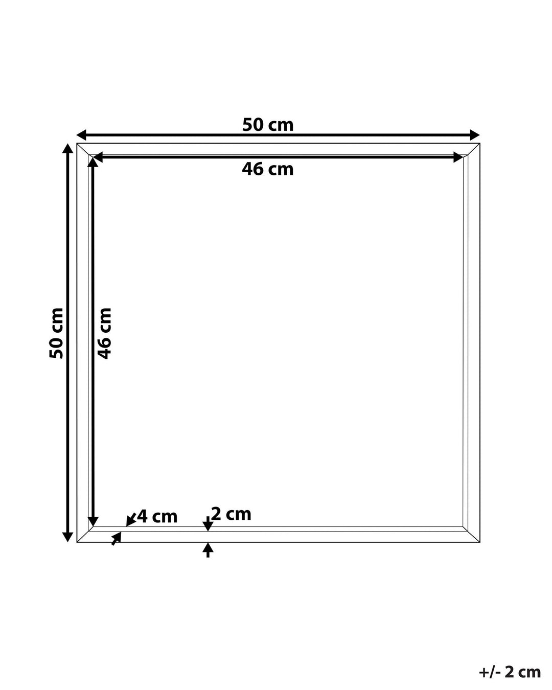Brignoles Wall Mirror White