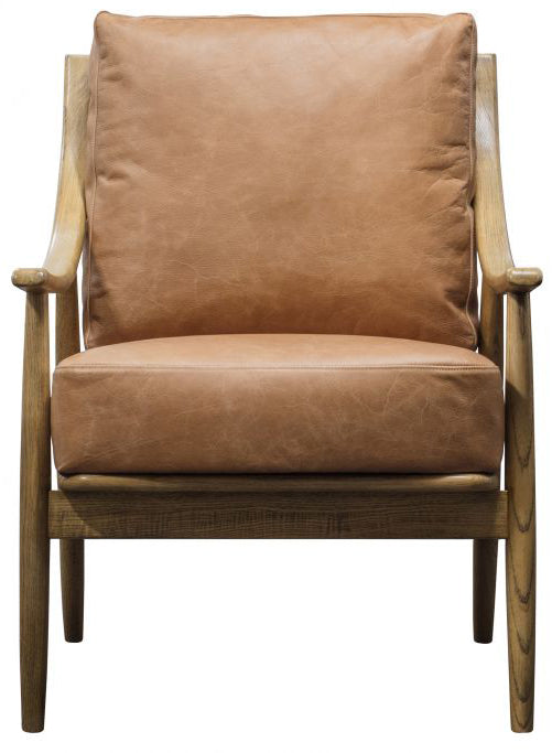 Reliant Armchair Brown Leather