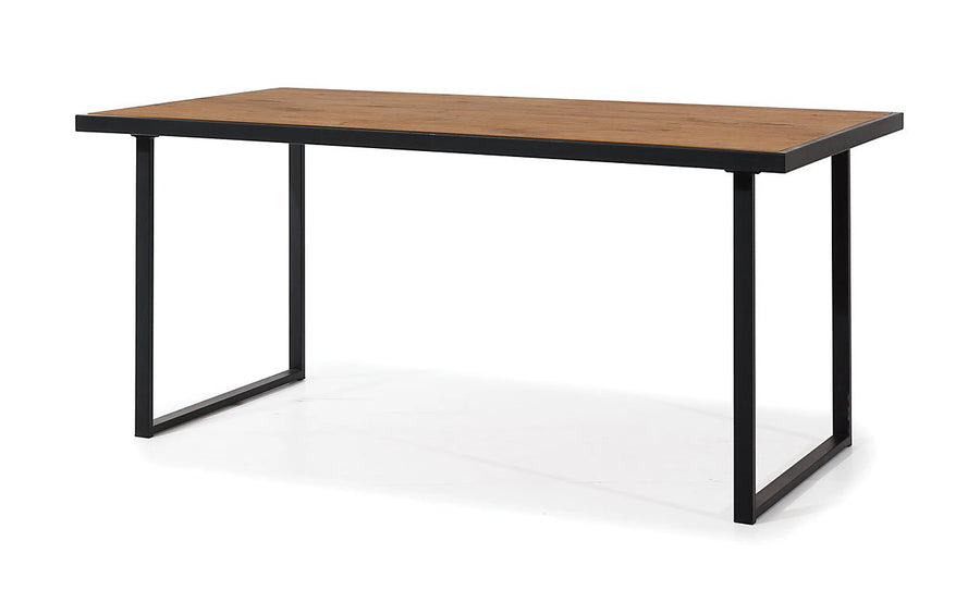 Loft Dining Table - Oak Lancelot & Black - H76cm W170cm D90cm