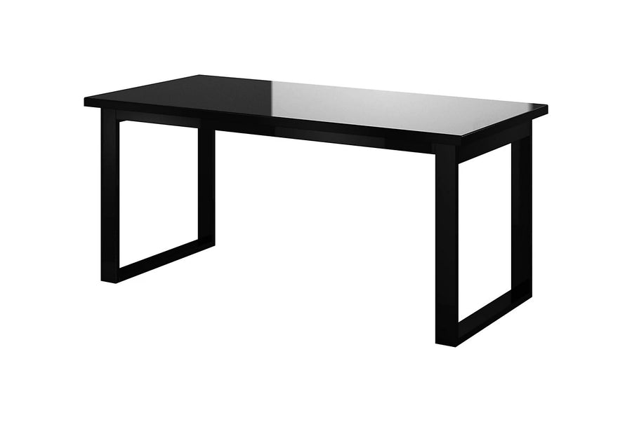 Helio 92 Sophisticated Black Extending Dining Table, H75cm W170-225cm D80cm