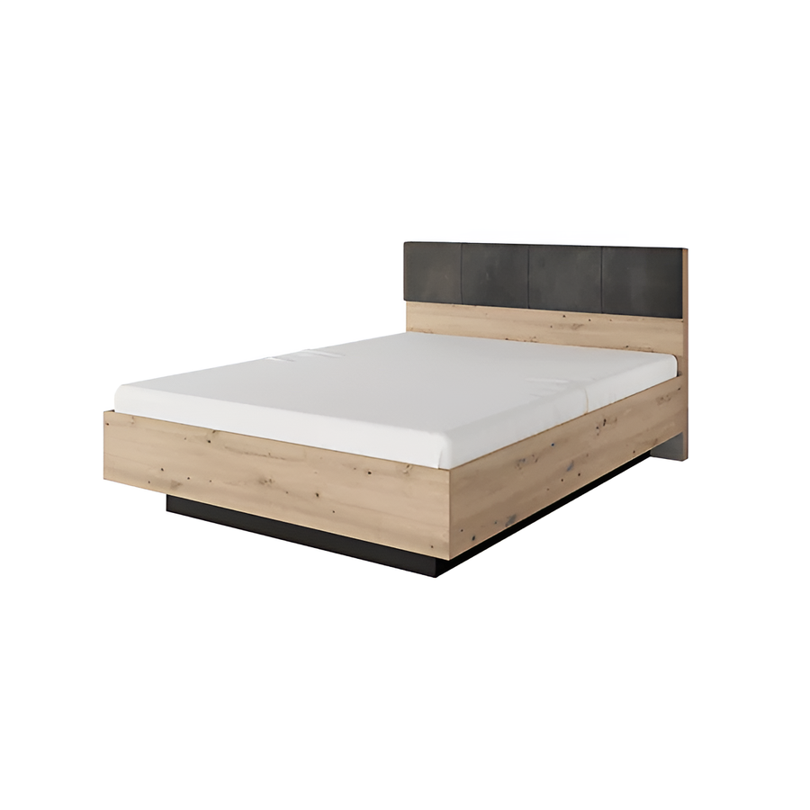 Tally Contemporary Ottoman Bed Frame EU King Size Artisan Oak Effect & Anthracite (L)210cm (H)104cm (W)163cm