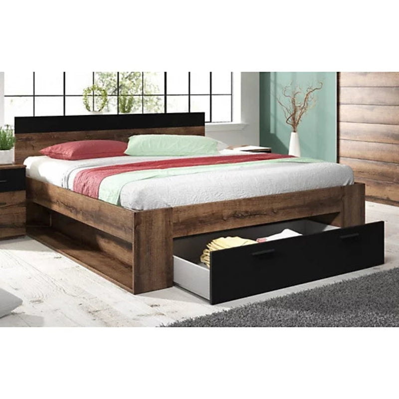 Beta Divan Bed 180cm in Oak Monastery - Luxurious EU Super King Size with Spacious Storage