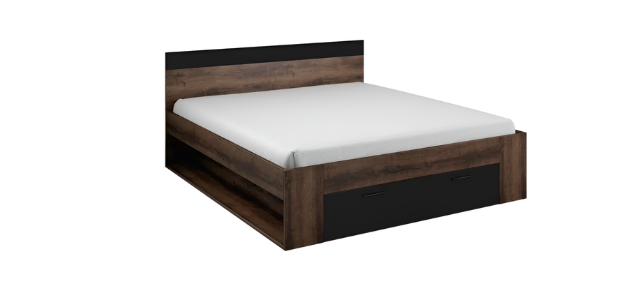 Beta Divan Bed 180cm in Oak Monastery - Luxurious EU Super King Size with Spacious Storage