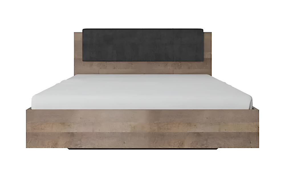 Arden Contemporary Bed Frame EU King Size Oak Grande Effect & Matera