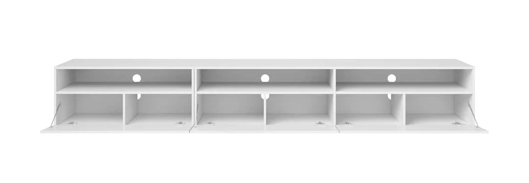 Baros 40 TV Cabinet 270cm White Gloss Carcass W270cm x H40cm x D41cm