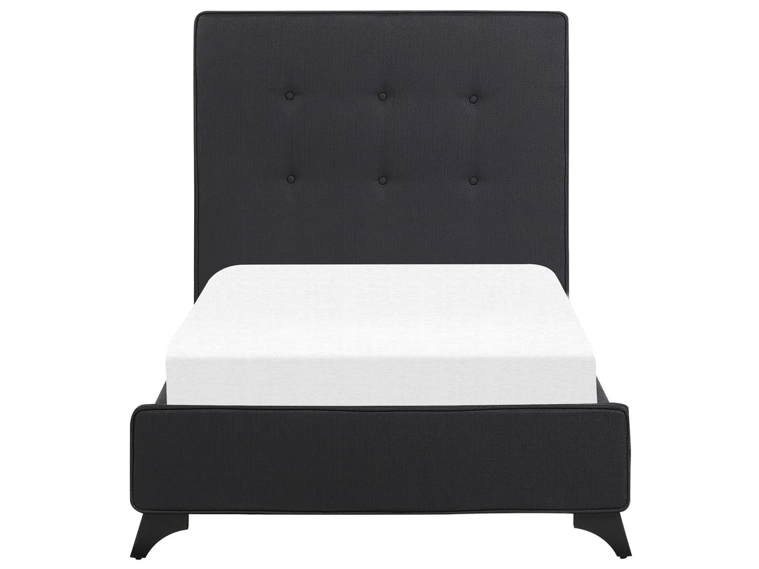 Bed Fabric Bornhart 90 x 200 cm (EU Single) Black