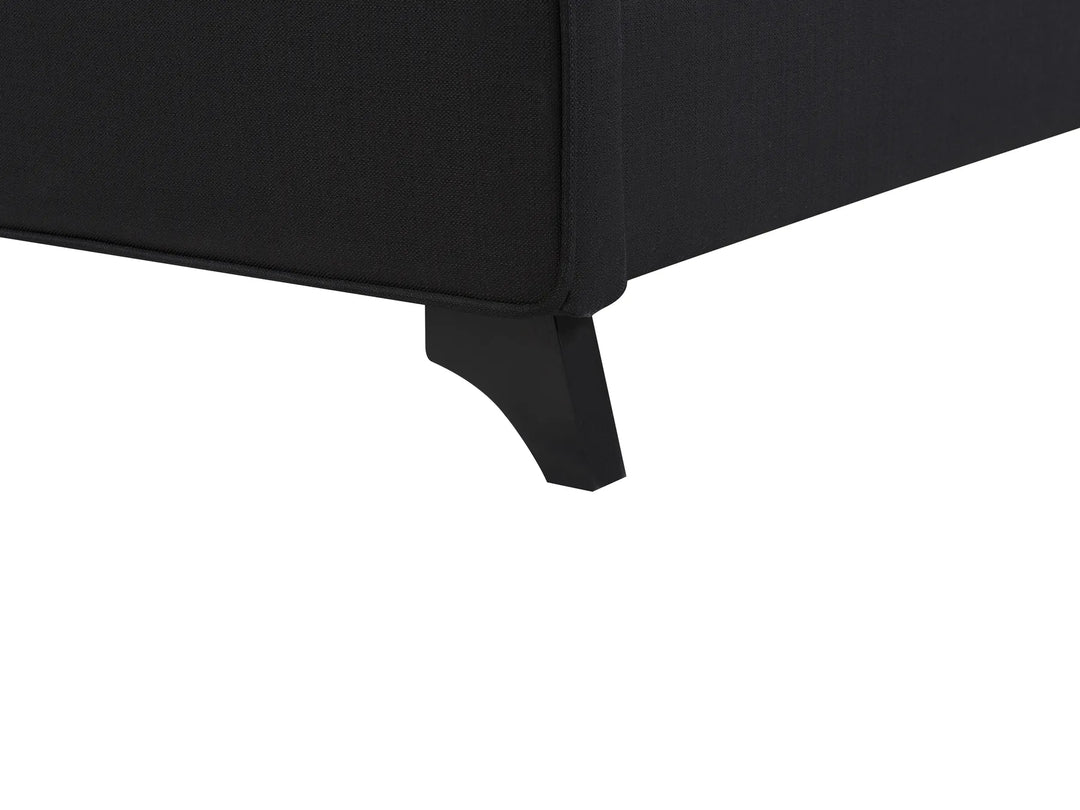 Bed Fabric Bornhart 90 x 200 cm (EU Single) Black