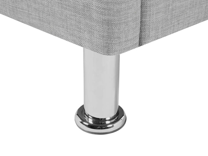 Bed Fabric Metz 90 x 200 cm Light Grey Dares