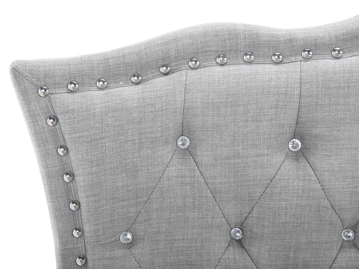 Bed Fabric Metz 90 x 200 cm Light Grey Dares