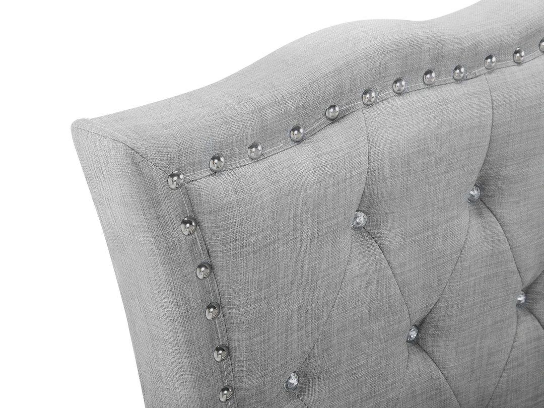 Bed Fabric Metz 90 x 200 cm Light Grey Dares