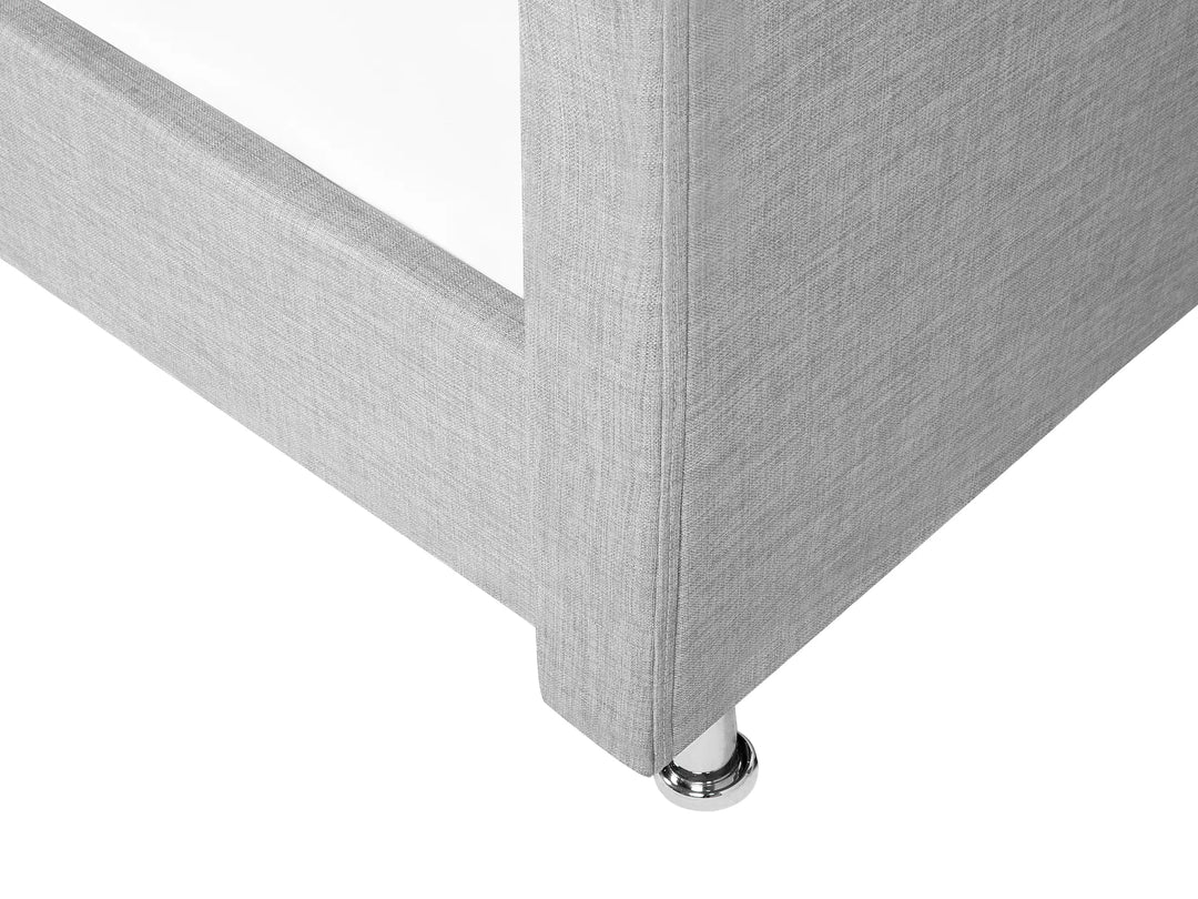 Bed Fabric Metz 90 x 200 cm Light Grey Dares