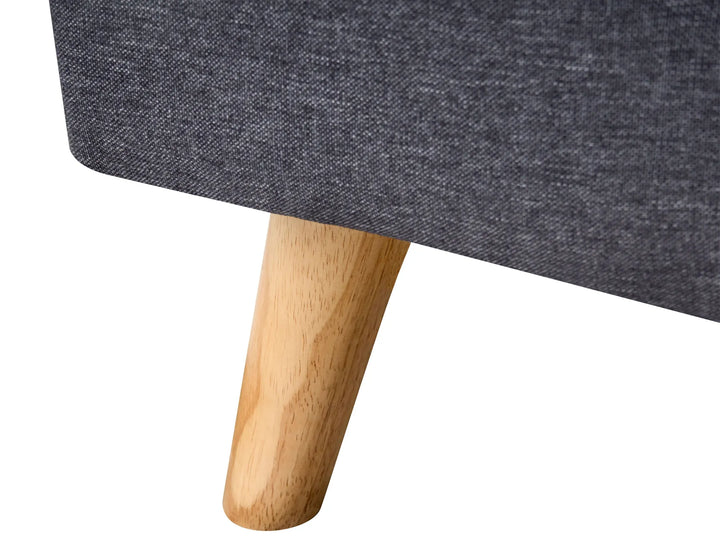 Bed Fabric 90 x 200 cm (EU Single) Dark Grey Edita
