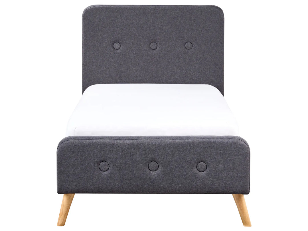 Bed Fabric 90 x 200 cm (EU Single) Dark Grey Edita