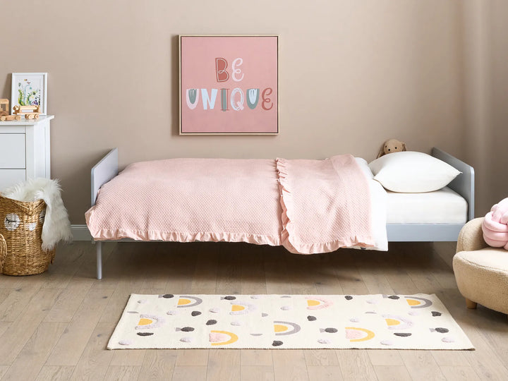 Bed Pine Wood 90 x 200 cm Grey Waldo