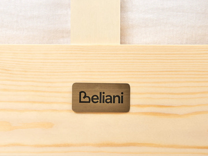 Bed Pine Wood  90 x 200 cm Light Brown Bedfo