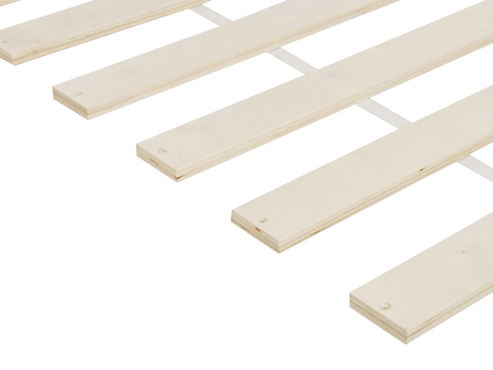 Bed Pine Wood  90 x 200 cm Light Brown Bedfo