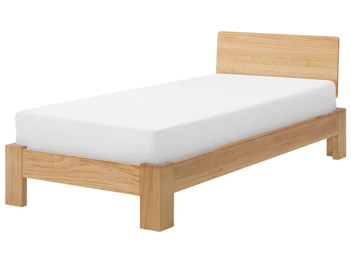 Bed Pine Wood Malyna 90 x 200 cm (EU Single) Light Brown