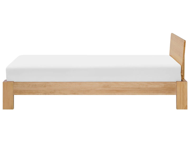 Bed Pine Wood Malyna 90 x 200 cm (EU Single) Light Brown