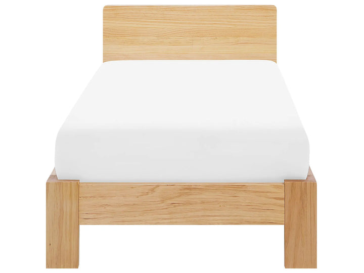 Bed Pine Wood Malyna 90 x 200 cm (EU Single) Light Brown
