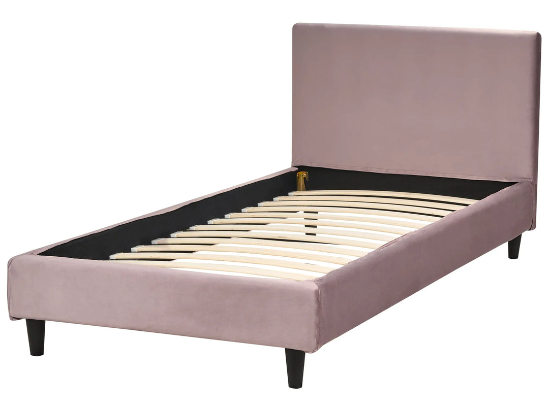 Bed Velvet Alguna 90 x 200 cm (EU Single) Pink