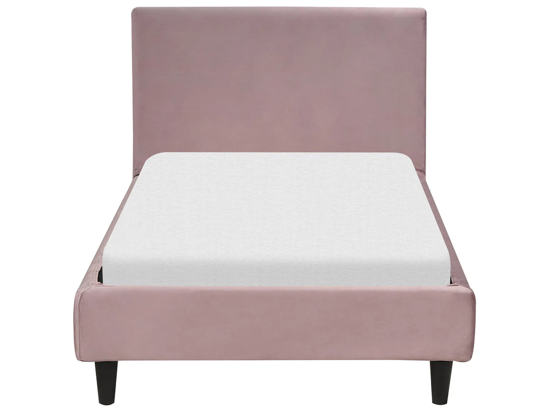 Bed Velvet Alguna 90 x 200 cm (EU Single) Pink