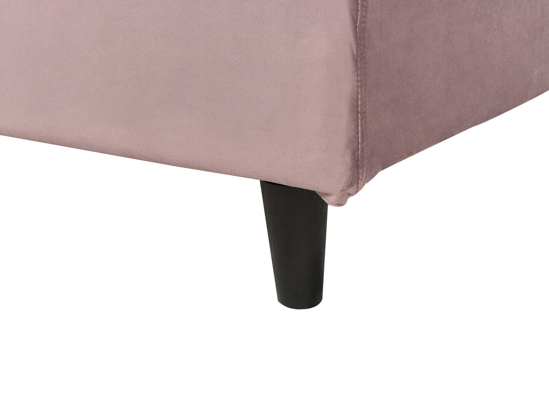 Bed Velvet Alguna 90 x 200 cm (EU Single) Pink