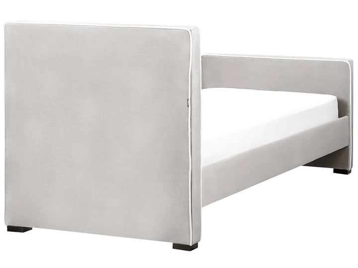 Bed Velvet 90 x 200 cm Light Grey Swain