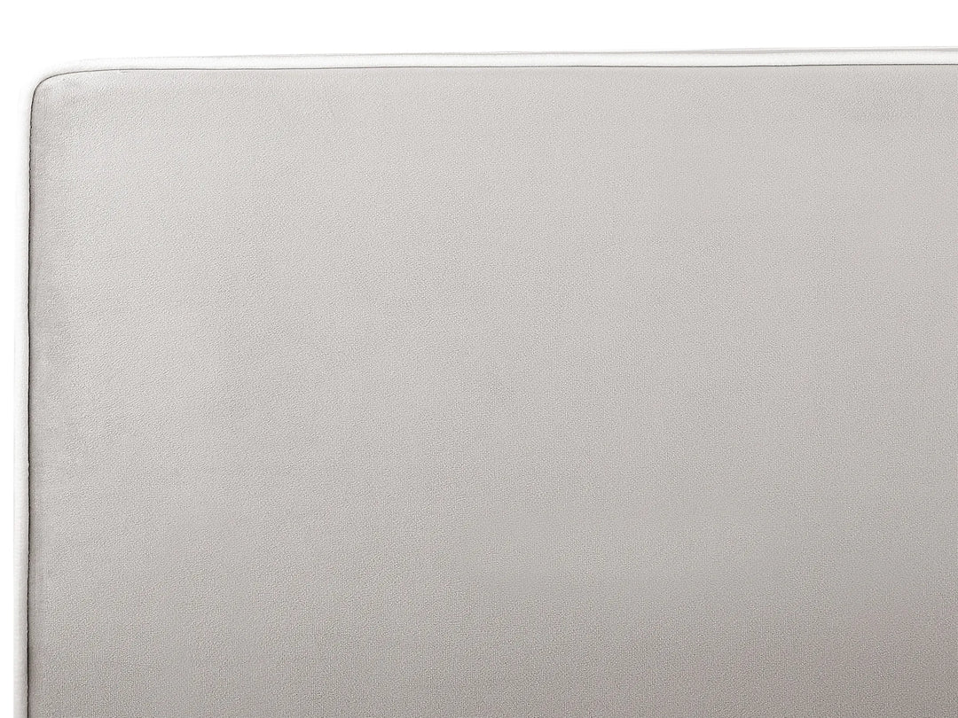 Bed Velvet 90 x 200 cm Light Grey Swain